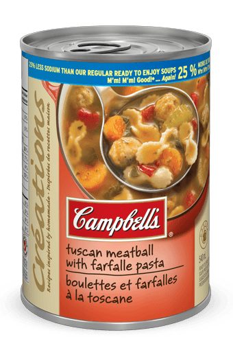 Campbell's Tuscan Meatball with Farfelle Pasta