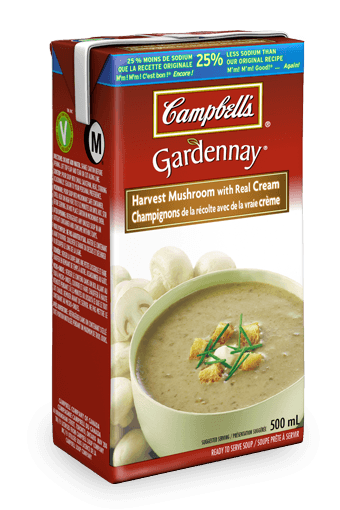 Campbell's Gardennay Harvest Mushroom with Real Cream